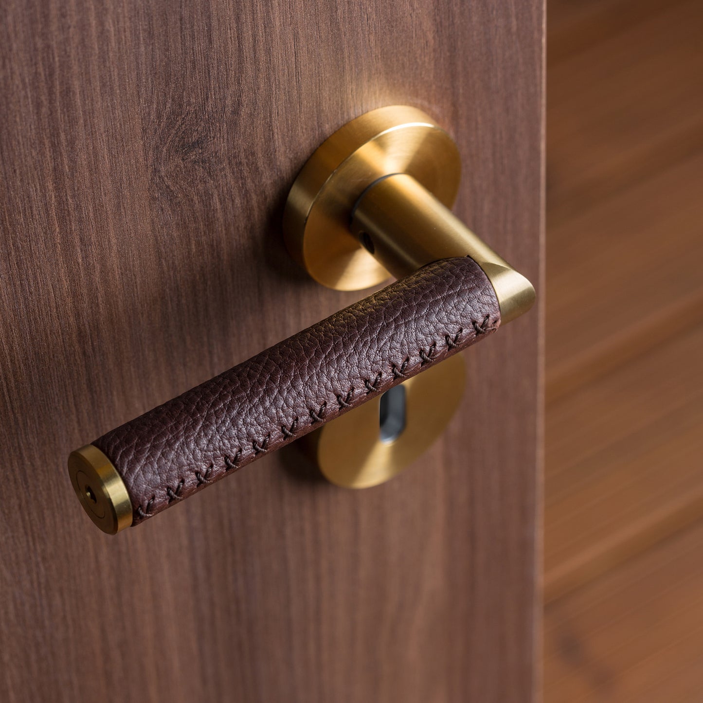 Türgriff LINK LEDER BRAUN Türgriffe