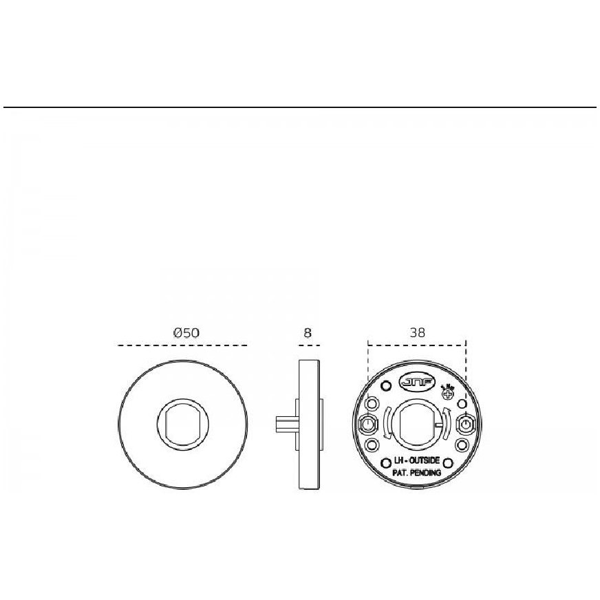 Türgriff LINK PORCELAIN WEIß Türgriffe