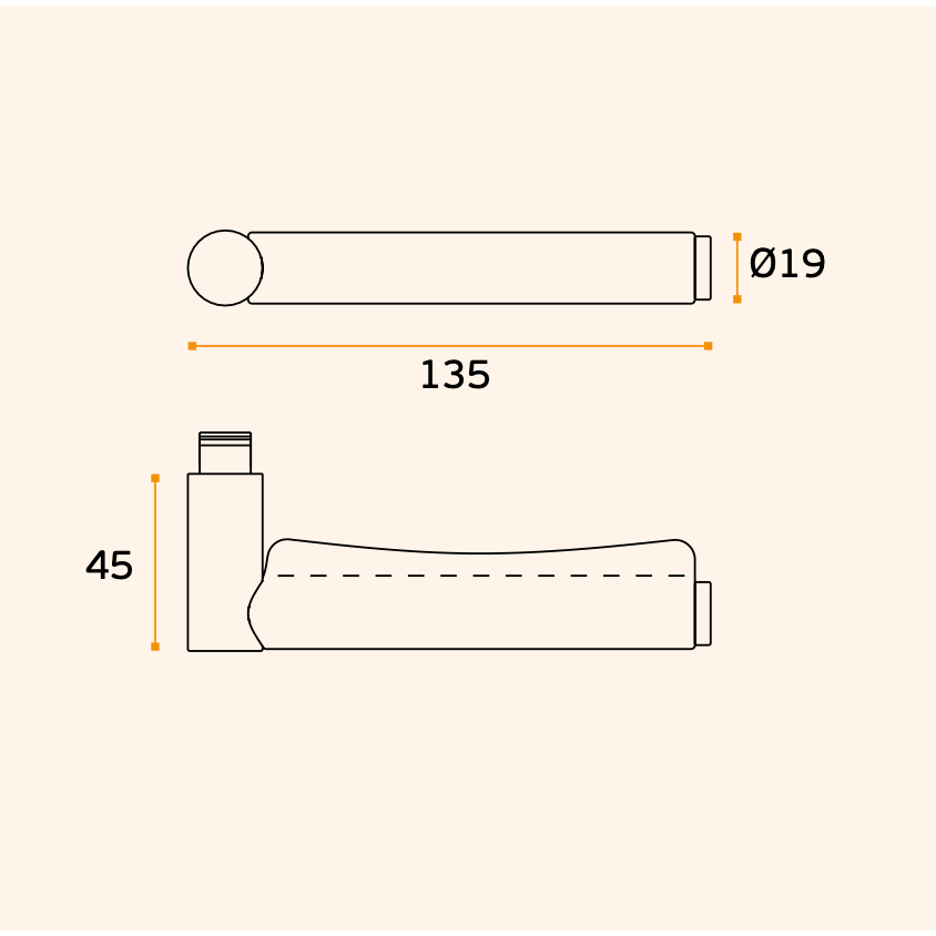 Türgriff SKIN BRAUN Türgriffe