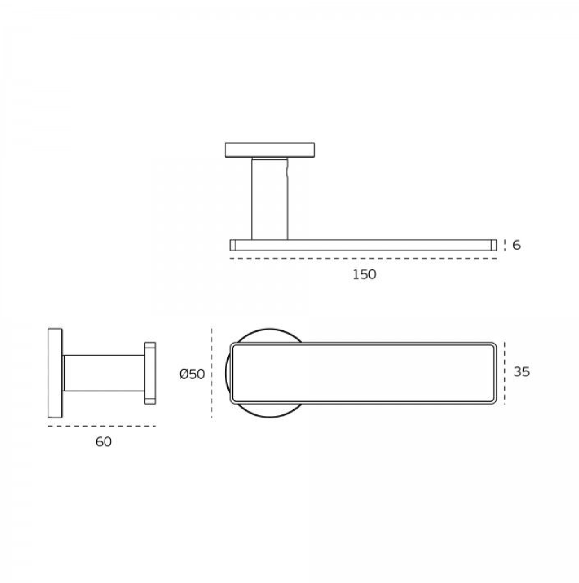 Türgriff FRAME LEDER CAMEL Türgriffe