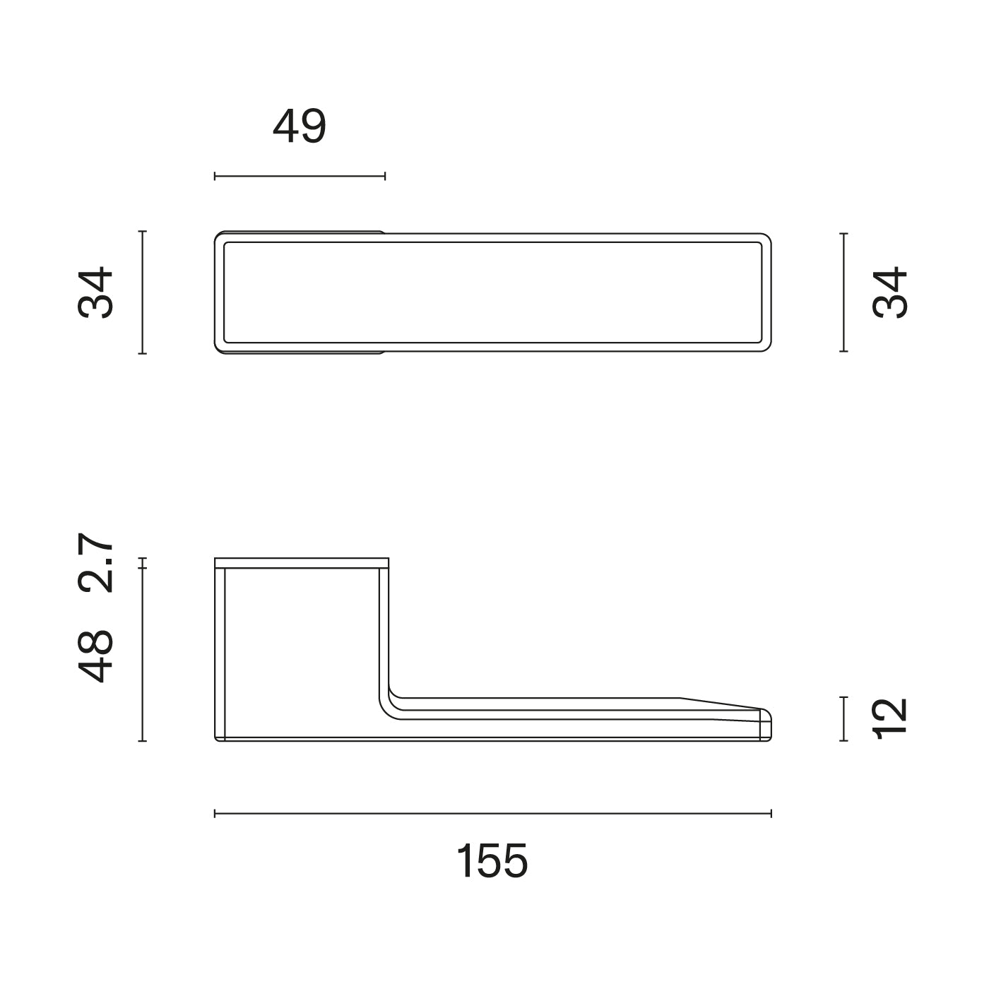 Türgriff MAHONIA Fingerabdruck Lock Türgriffe