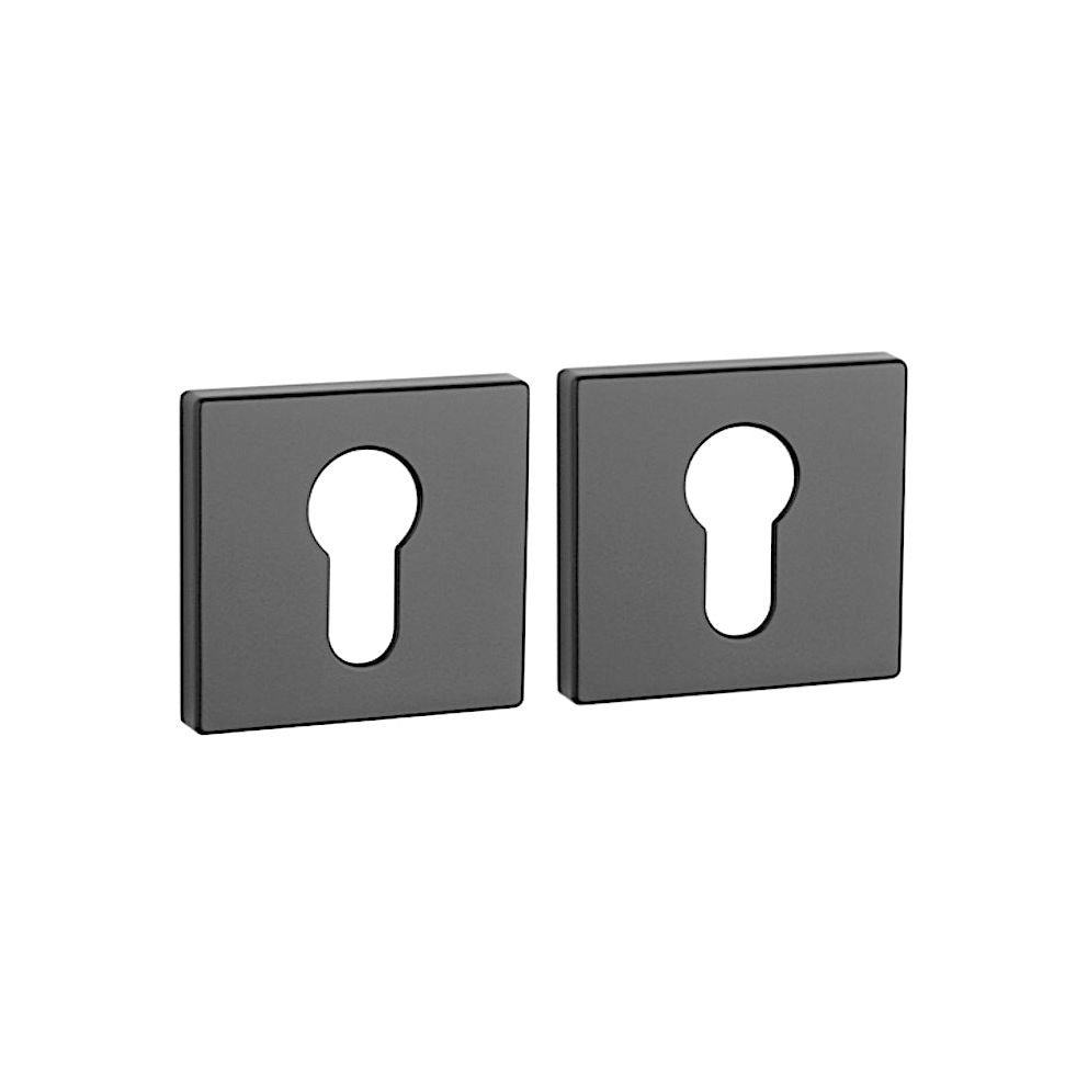Rosette PREMIUM Q 7S PZ Rosetten Schwarz Matt Quadratisch