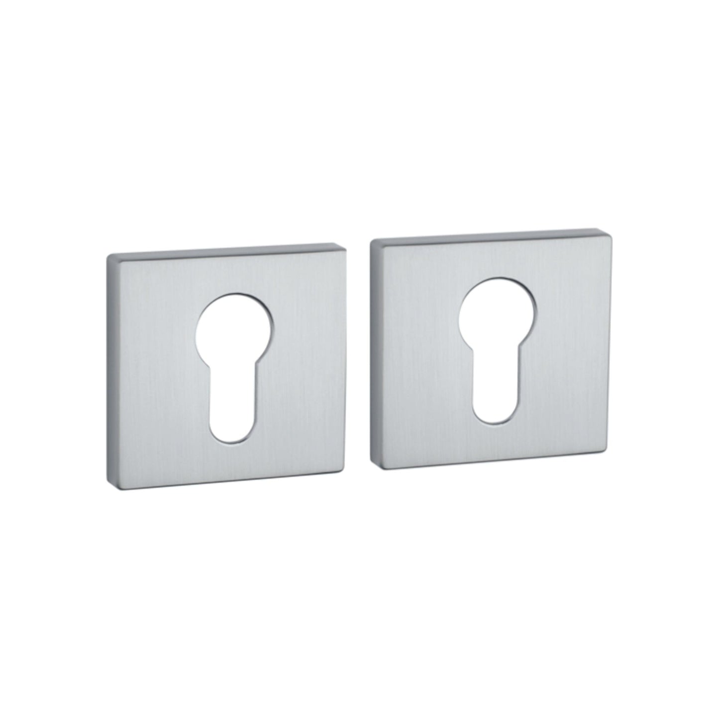 Rosette PREMIUM Q 7S PZ Rosetten Chrom Matt Quadratisch