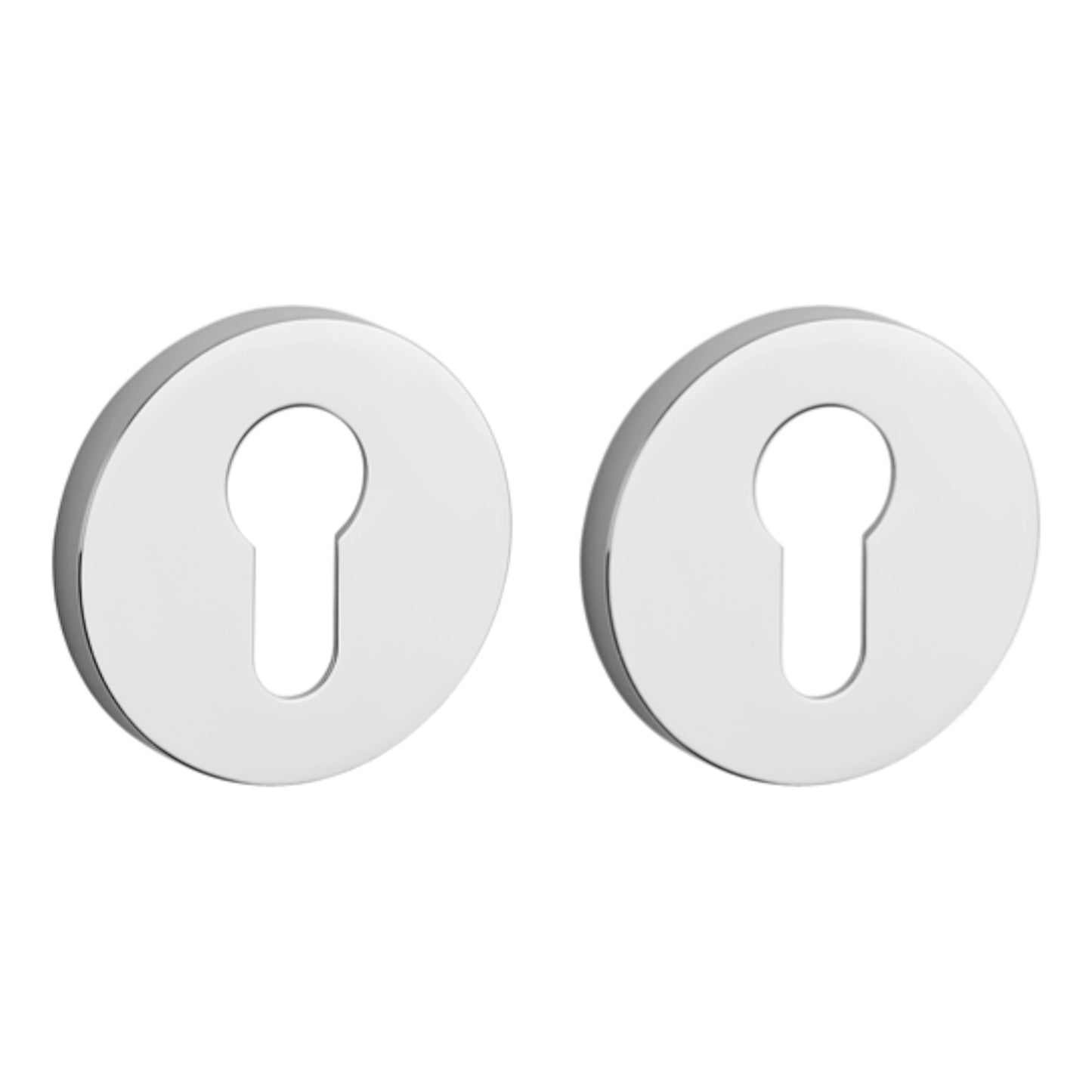 Rosette COMFORT R 7S PZ Rosetten Chrom Poliert Rund