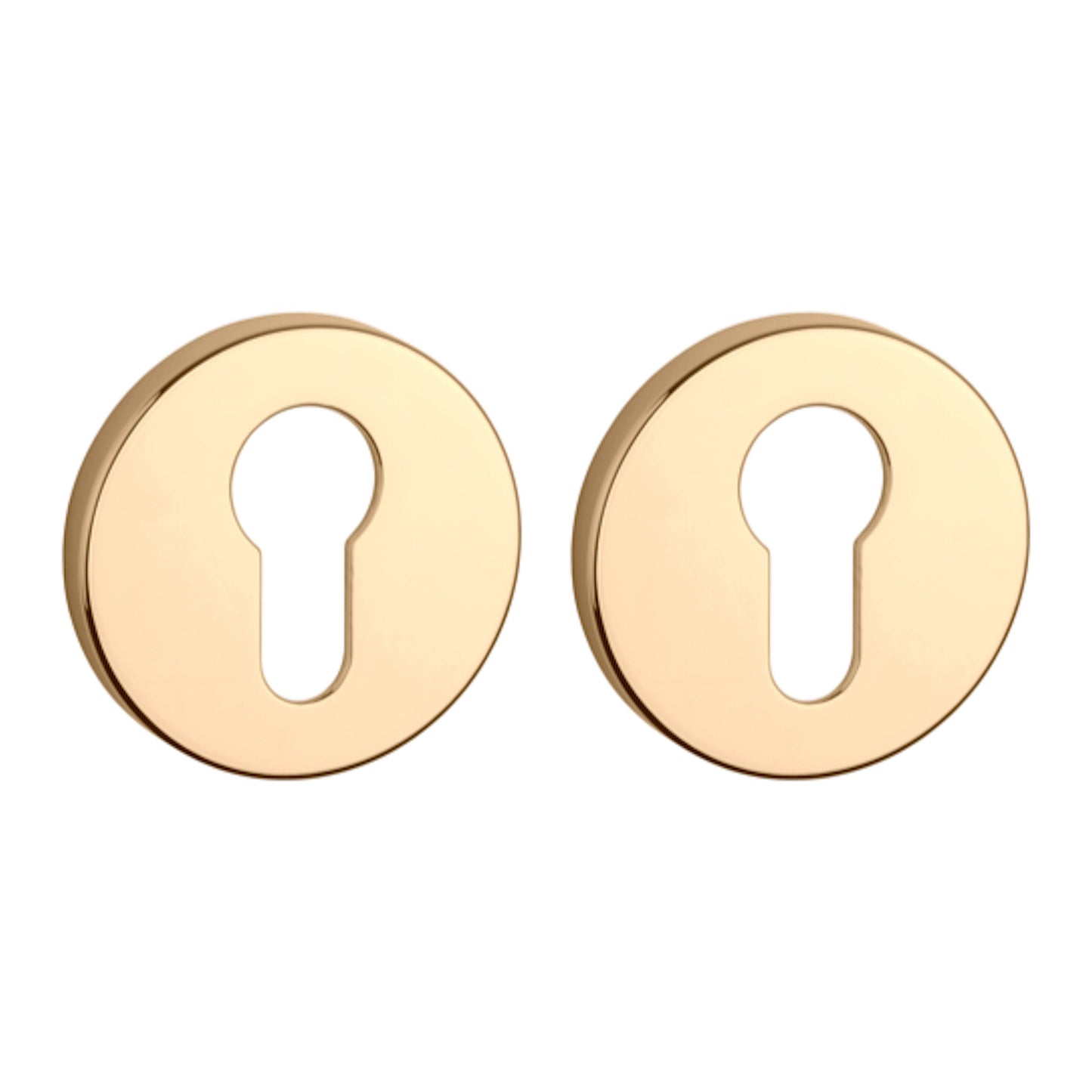 Rosette COMFORT R 7S PZ Rosetten Gold Poliert Rund