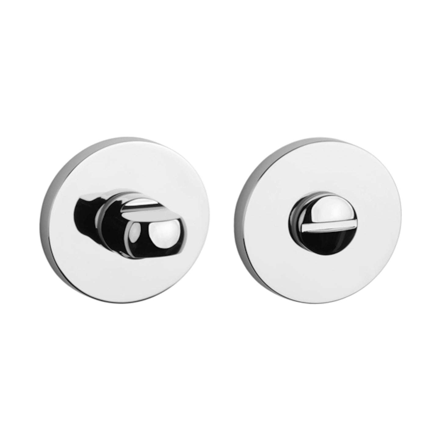 Rosette COMFORT R 7S WC Rosetten Chrom Poliert Rund