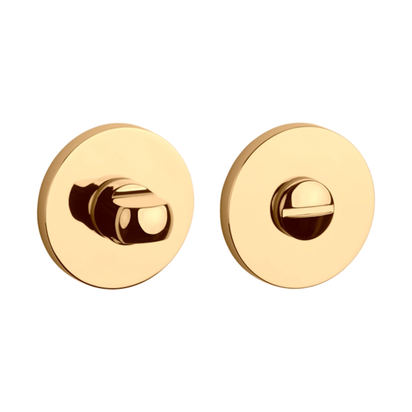Rosette COMFORT R 7S WC Rosetten Gold Poliert Rund