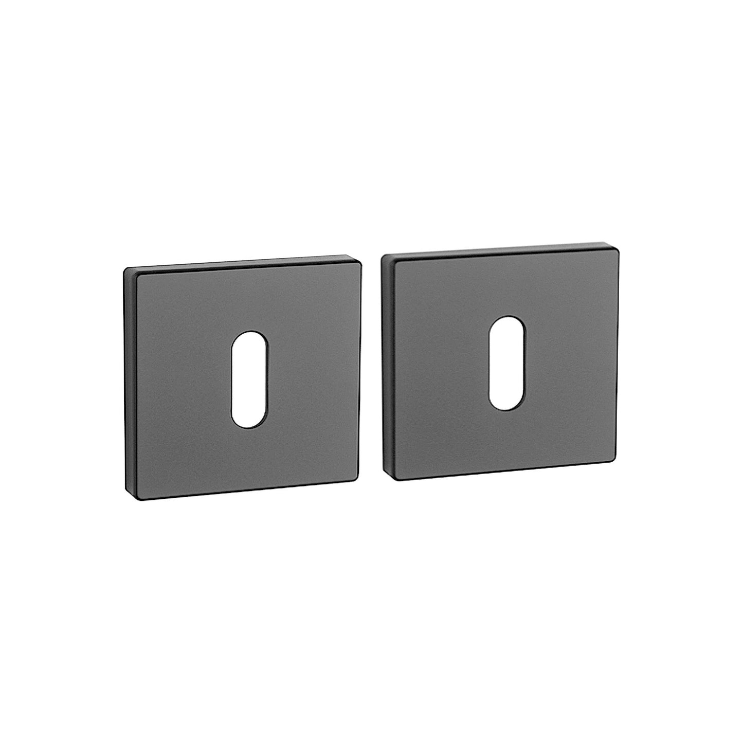 Rosette PREMIUM Q 7S OB Rosetten Schwarz Matt Quadratisch