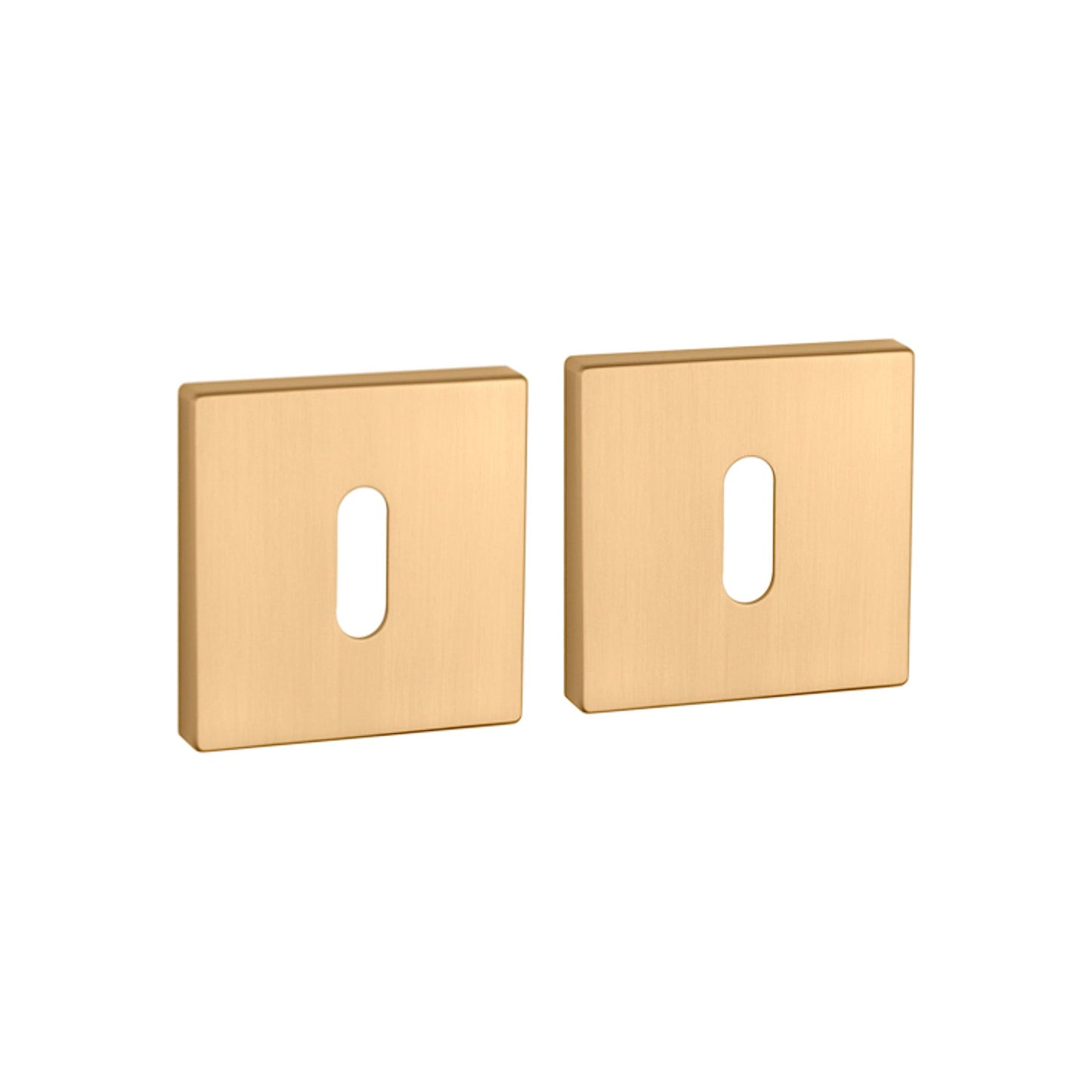 Rosette PREMIUM Q 7S OB Rosetten Gold Matt Quadratisch