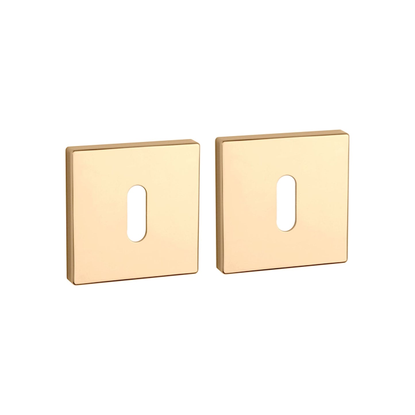Rosette PREMIUM Q 7S OB Rosetten Gold Poliert Quadratisch