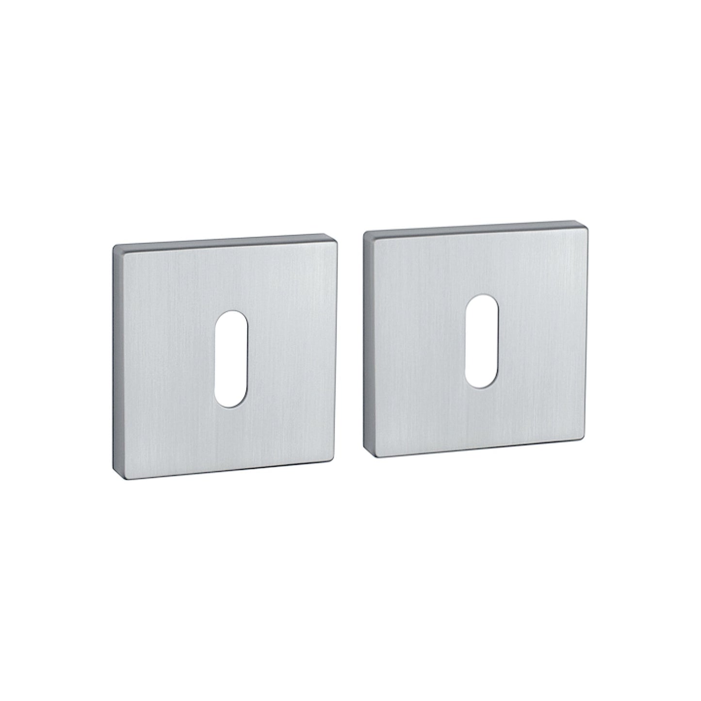 Rosette PREMIUM Q 7S OB Rosetten Chrom Matt Quadratisch