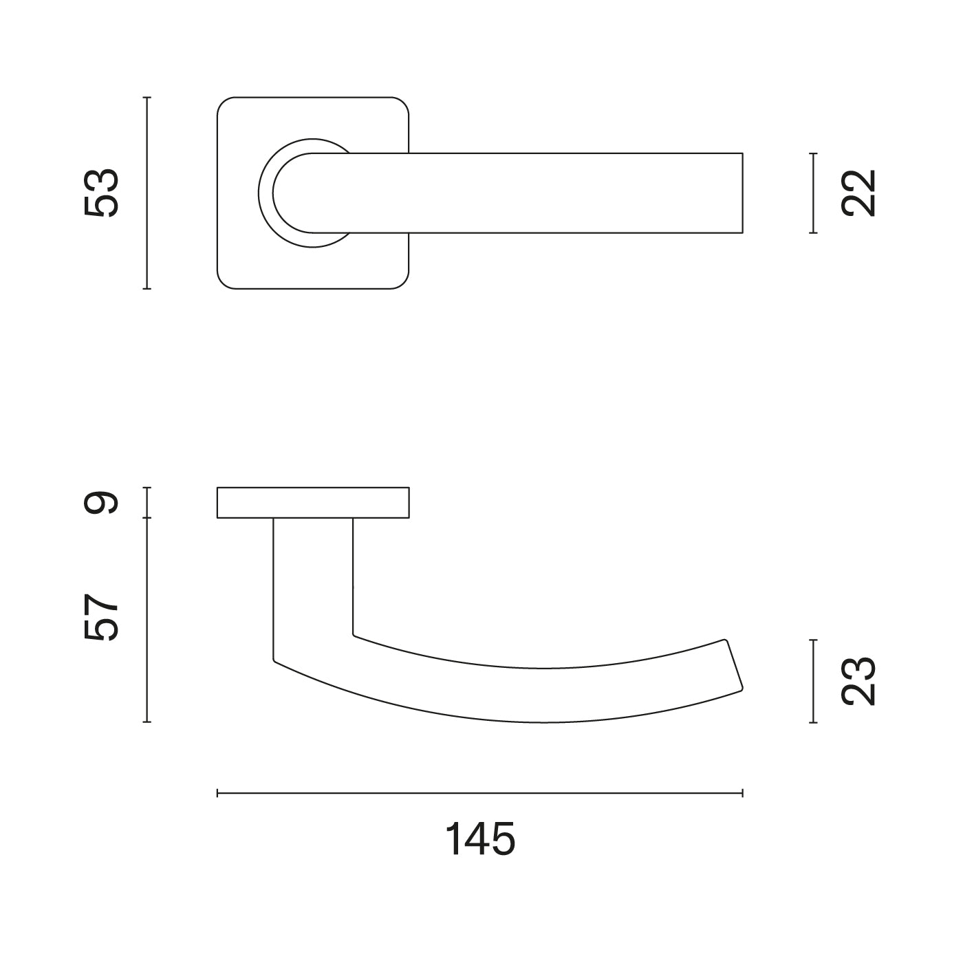 Türgriff 1706 Q Türgriffe