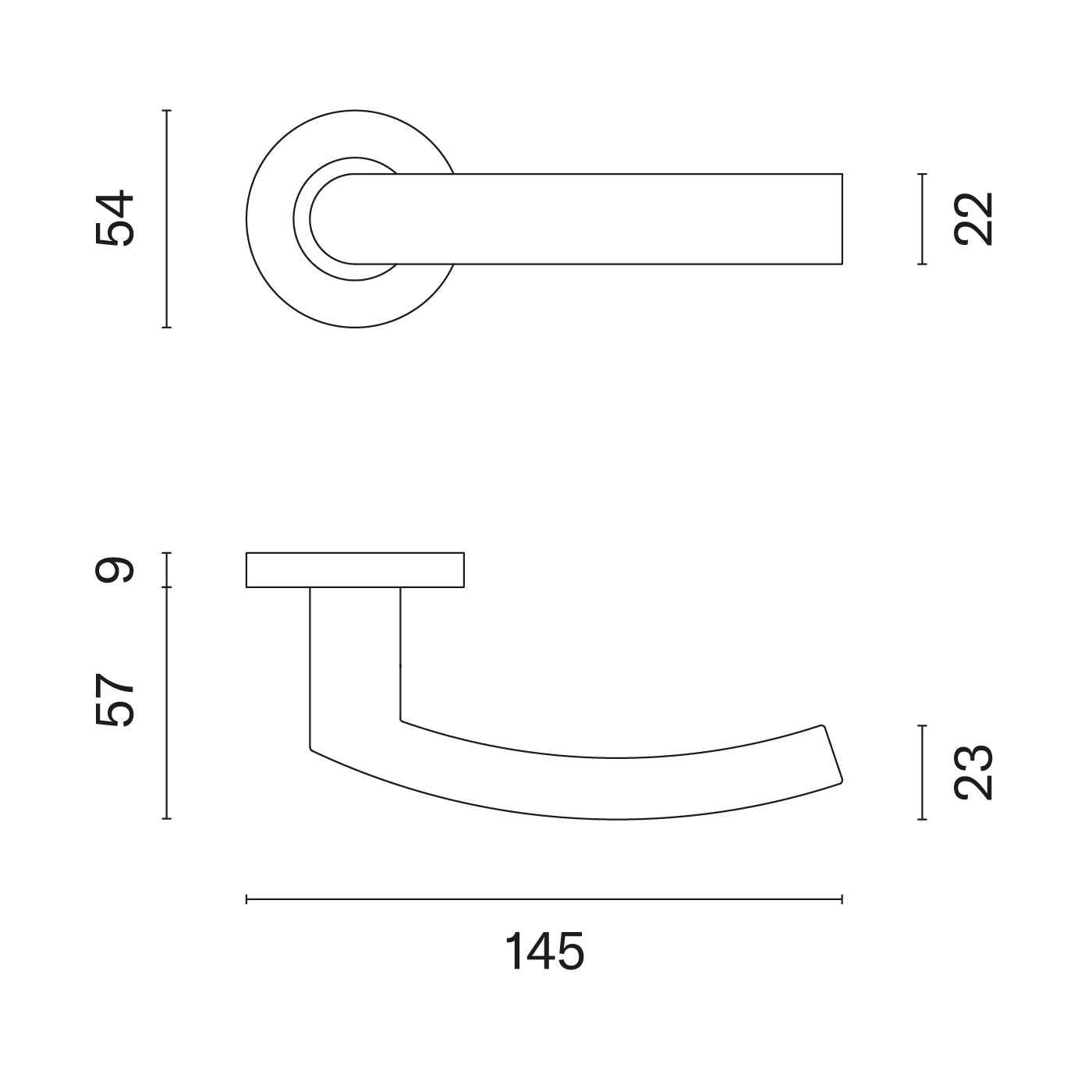 Türgriff 1706 R Türgriffe
