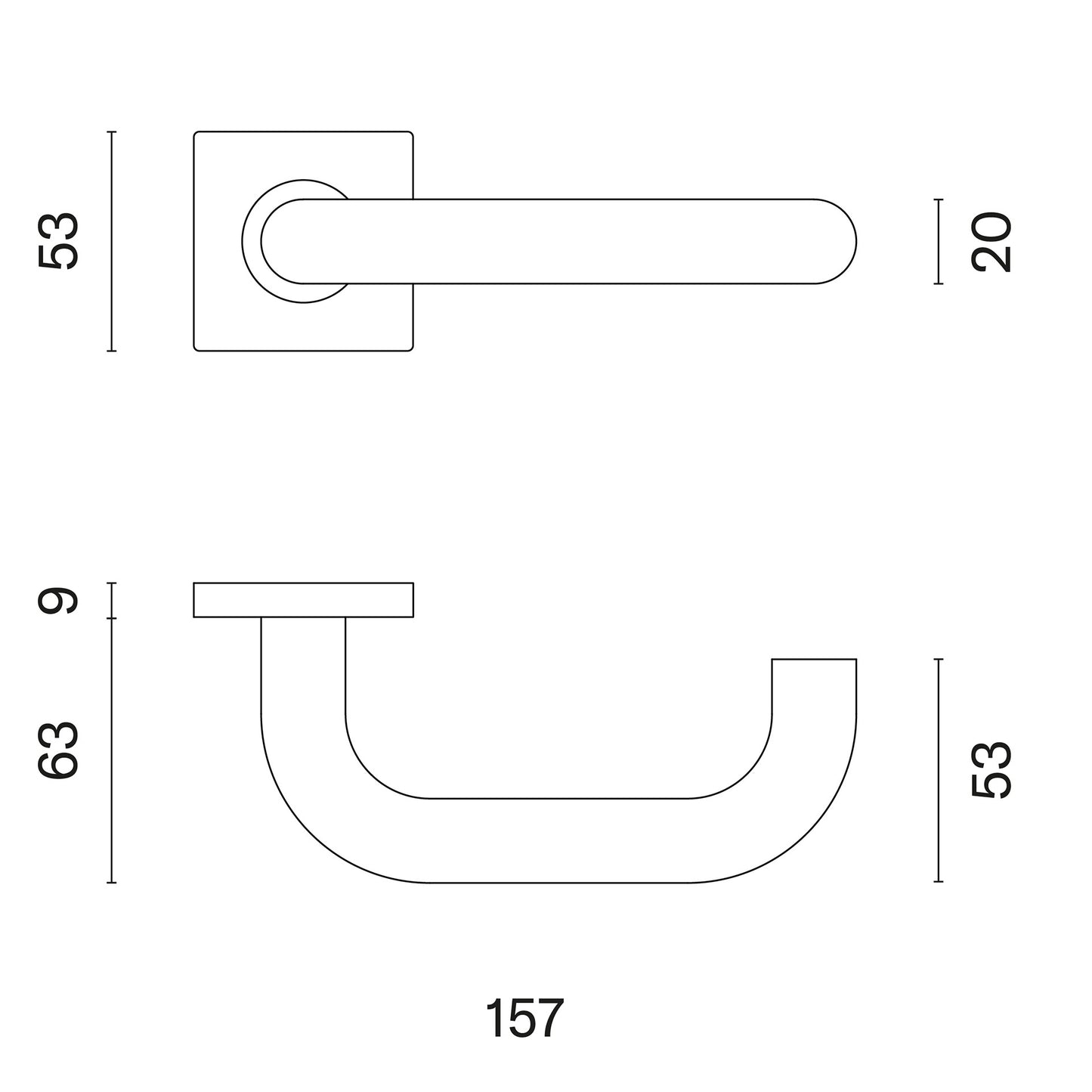 Türgriff 1704 Q Türgriffe