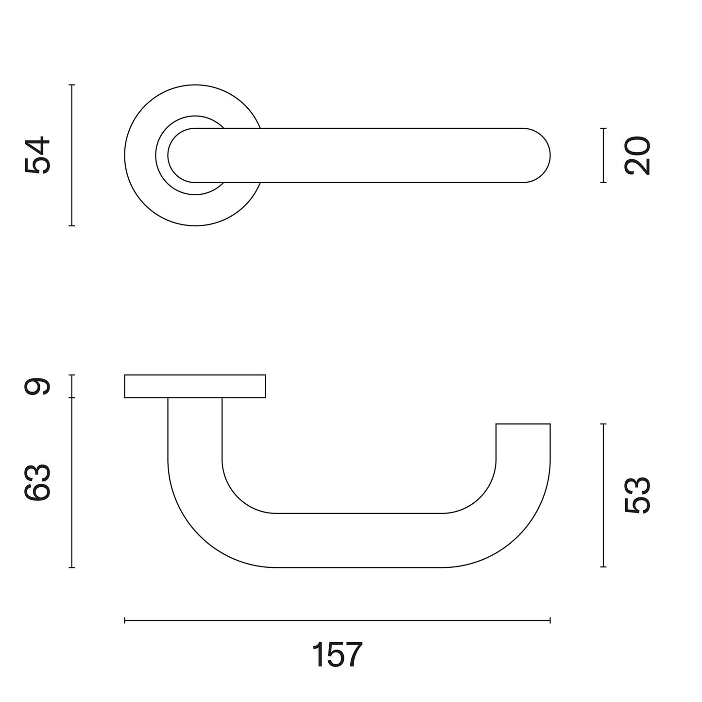 Türgriff 1704 R Türgriffe