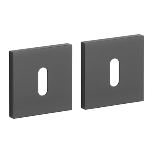 Rosette COMFORT Q 7S OB Rosetten Schwarz Quadratisch