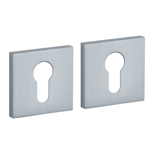 Rosette COMFORT Q 7S PZ Rosetten Chrom Matt Quadratisch