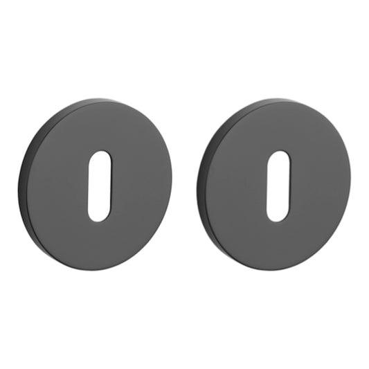 Rosette COMFORT R 7S OB Rosetten Schwarz Matt Rund