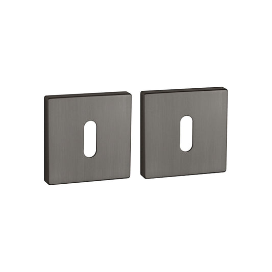 Rosette PRESTIGE Q 5S OB Rosetten Anthrazit Matt Quadratisch