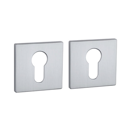 Rosette PRESTIGE Q 5S PZ Rosetten Chrom Matt Quadratisch