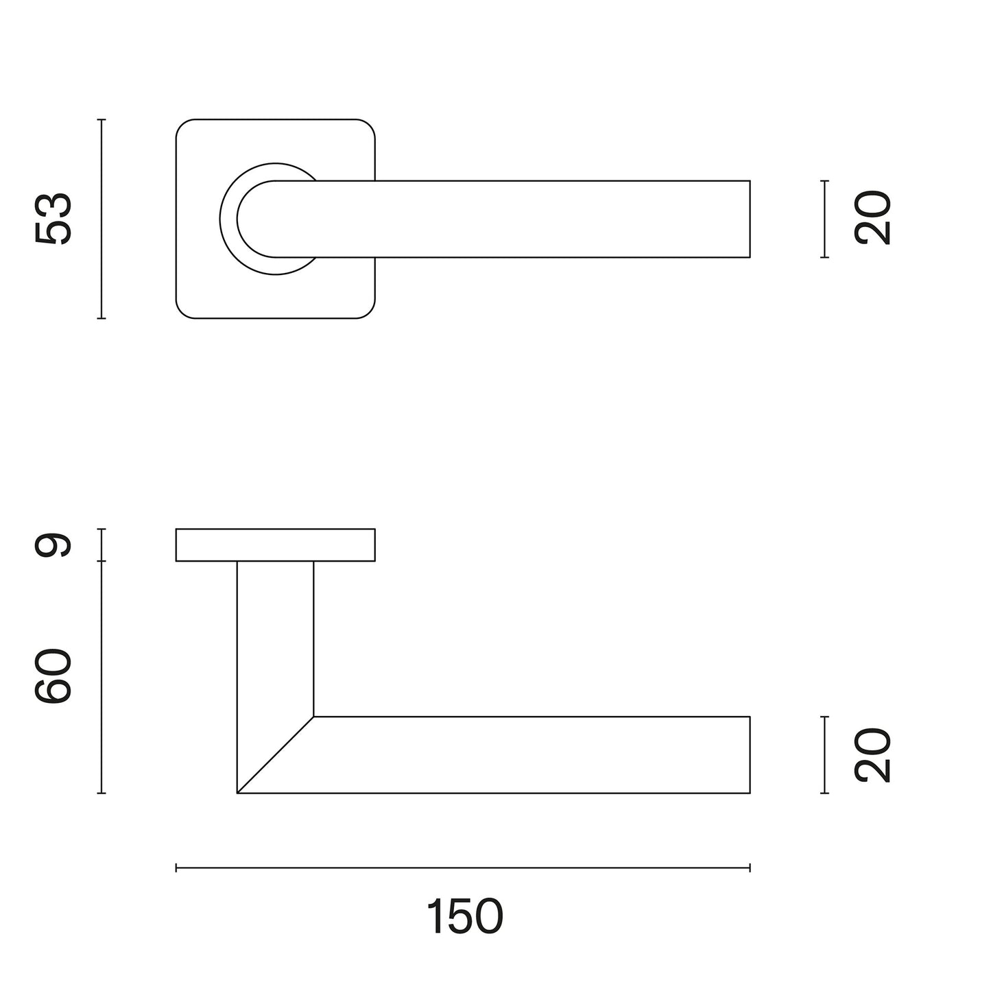 Türgriff  1701 Q Türgriffe   